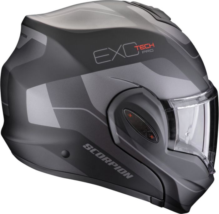 Мотошлем Scorpion Exo Exo-tech Evo Pro Commuta Черный Матовый/Серебристый