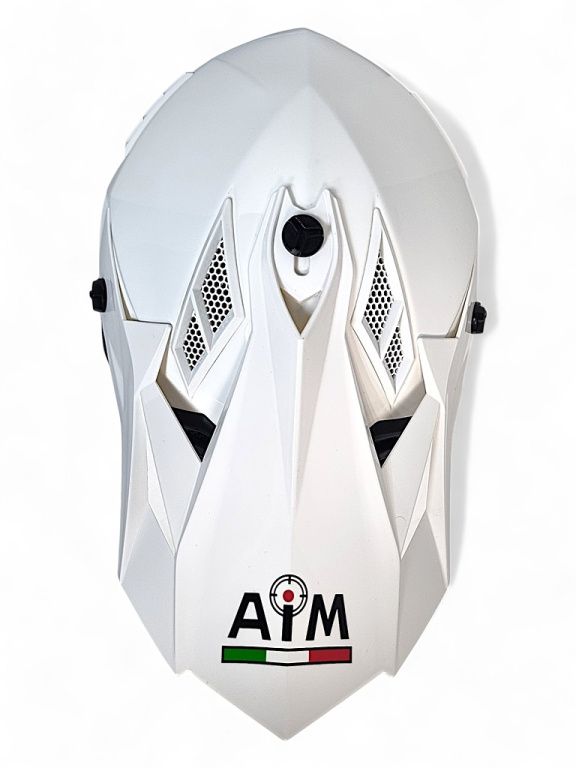 Мотошлем кроссовый AiM RH855 White Glossy