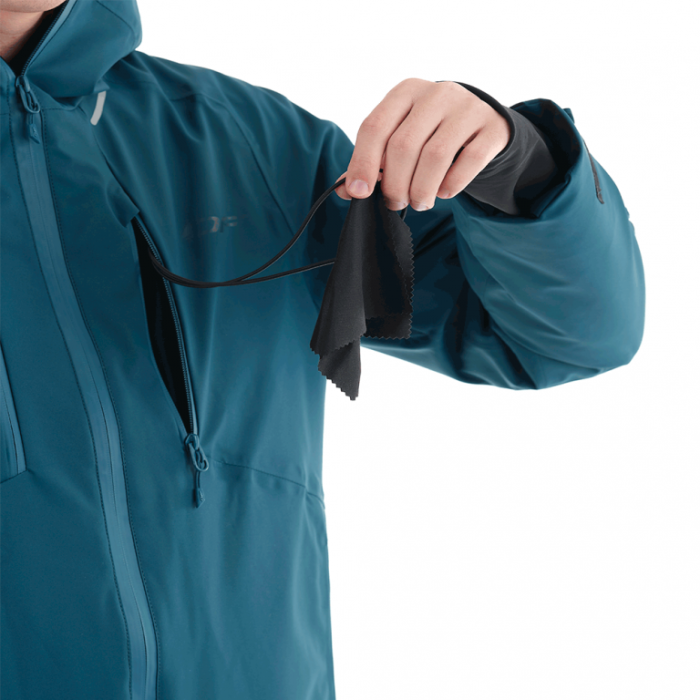 Куртка горнолыжная утепленная Dragonfly Gravity Premium Man Gray-Dark Ocean