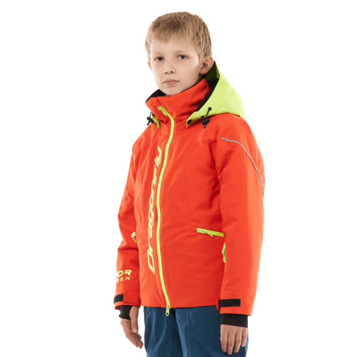 Куртка утепленная Dragonfly GRAVITY for Teen Red - Yellow 2024