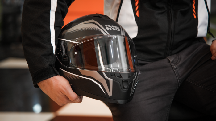Шлем интеграл IXS HX 1100 2.3 черно-серый матовый