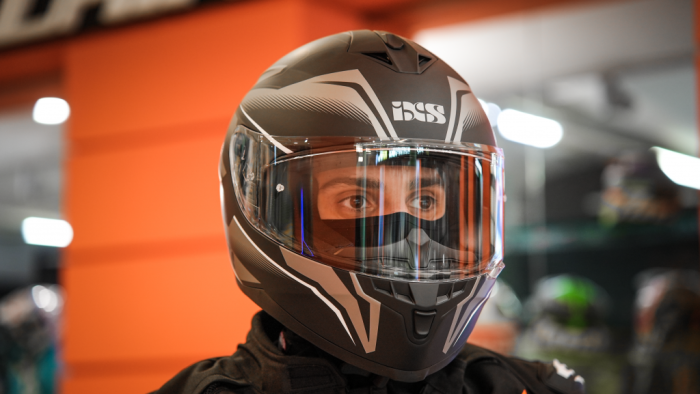 Шлем интеграл IXS HX 1100 2.3 черно-серый матовый
