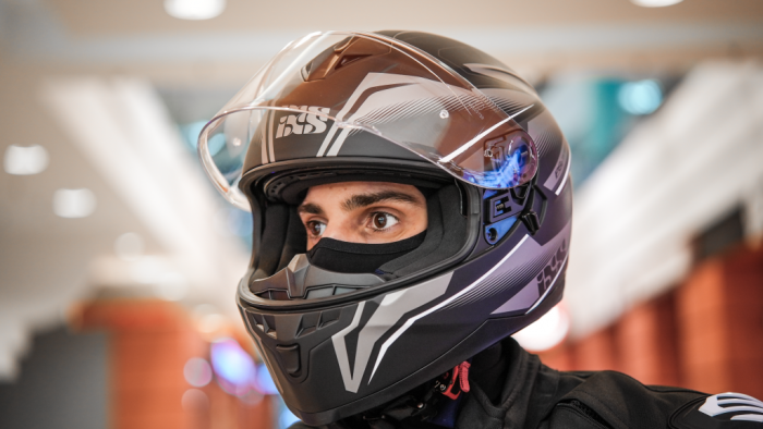 Шлем интеграл IXS HX 1100 2.3 черно-серый матовый