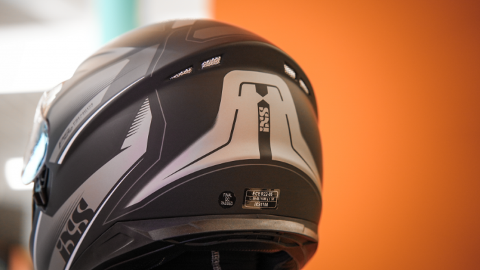 Шлем интеграл IXS HX 1100 2.3 черно-серый матовый