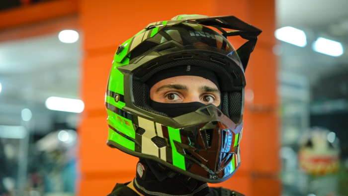 Кроссовый шлем IXS IXS361 2.3, Чёрный/Зелёный