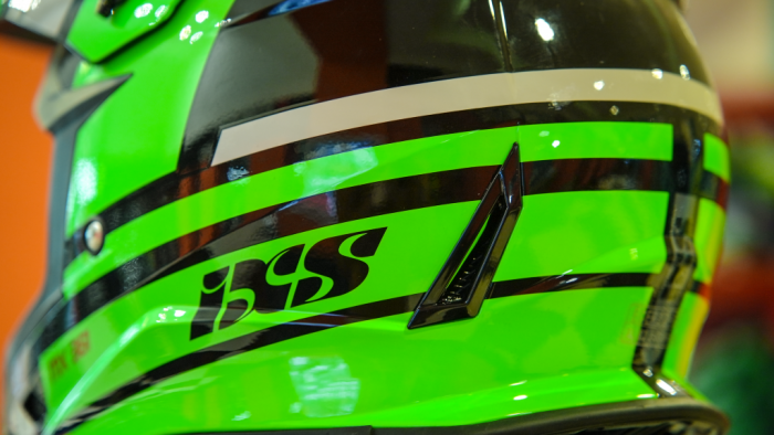 Кроссовый шлем IXS IXS361 2.3, Чёрный/Зелёный