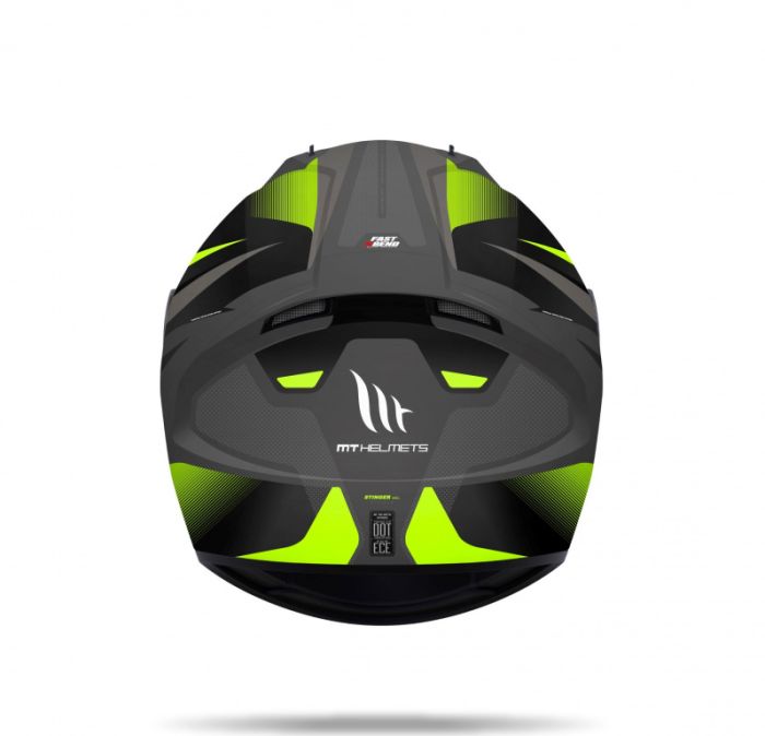 Шлем интеграл MT Helmets Stinger Divided C4 Gloss Fluor Yellow