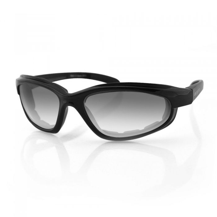 Очки Bobster Fat boy Photochromic, фотохромные линзы, цвет оправы черный, дымчатые линзы