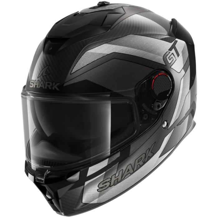 Мотошлем SHARK SPARTAN GT PRO RITMO CARBON MAT Black/Silver/Chrome