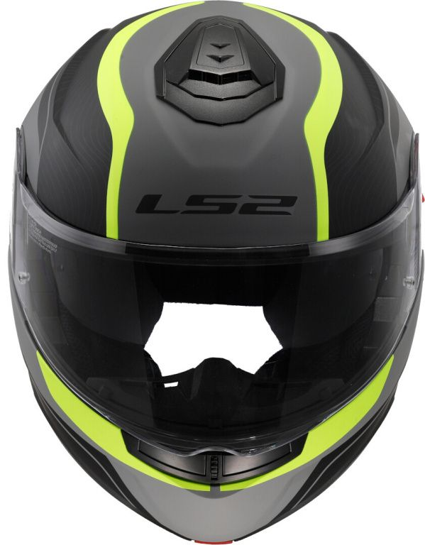 Шлем модуляр LS2 FF908 STROBE II MONZA матовый черно-желтый