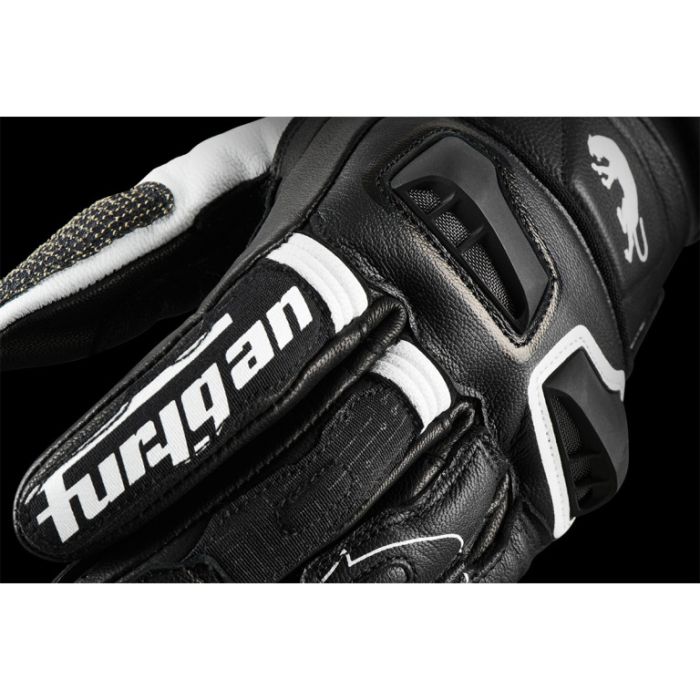 Перчатки кожаные Furygan Styg 15 Черный/Белый