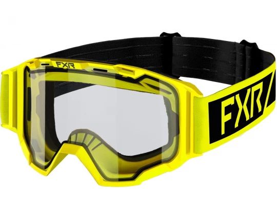 Маска детская FXR MX Yth Maverick Clear MX 22 Hi Vis/Black