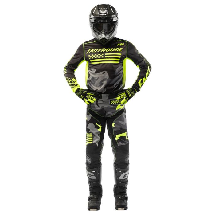 Джерси Fasthouse Grindhouse Riot Black High Viz