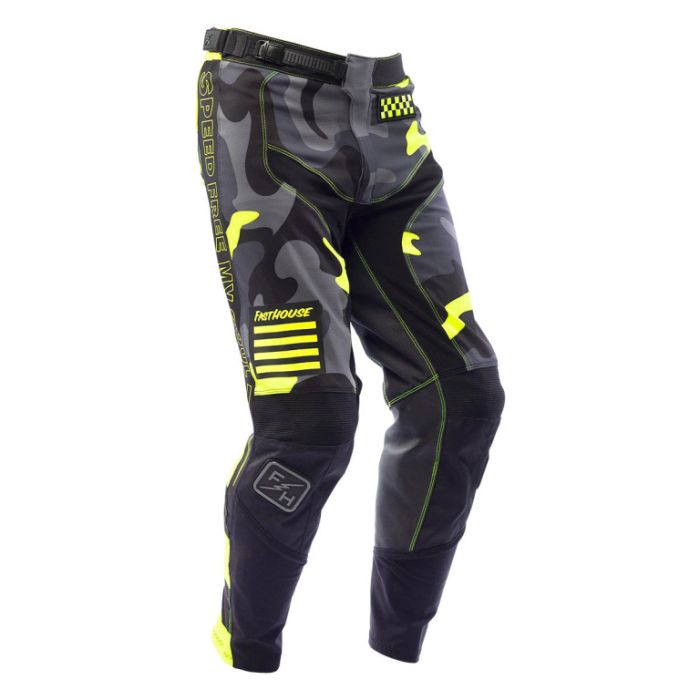 Брюки кроссовые Fasthouse Grindhouse Riot Black High Viz