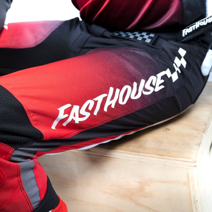 Брюки кроссовые Fasthouse Grindhouse Mod Red Black