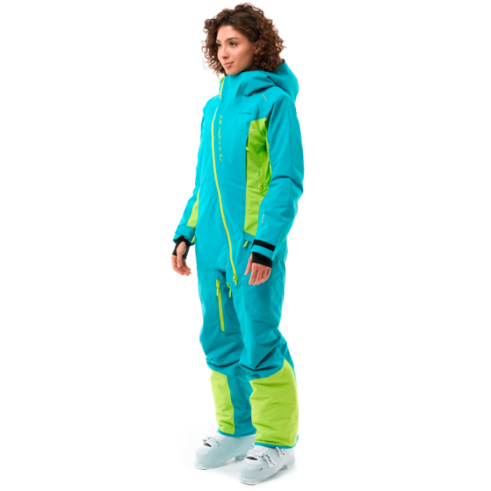 Комбинезон Dragonfly Gravity 2.0 Woman Dark Green - Lime