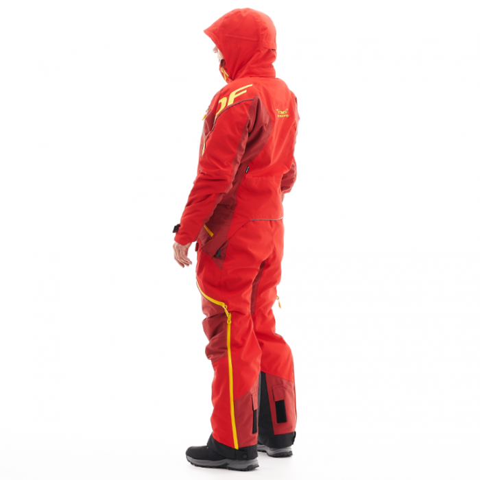 Комбинезон снегоходный утепленный Dragonfly Extreme Woman Red-Yellow