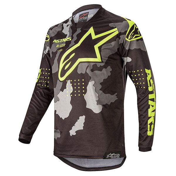 Детский комплектдля мотокросса Replica Alpinestars черный/камо/желтый