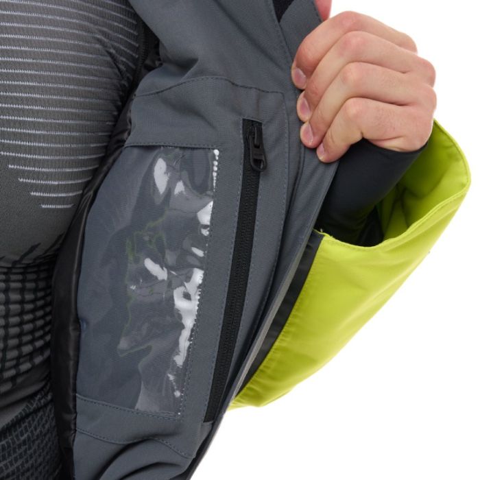 Снегоходный комбинезон Dragonfly Extreme 2.0 Man Grey - Brown - Lime Утепленный (100)