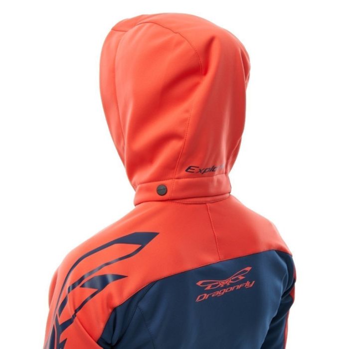 Куртка с капюшоном Dragonfly EXPLORER 2.0 Woman Coral - Ocean 2024