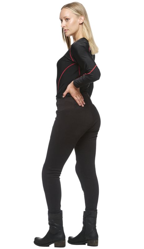 Мотолеггинсы Sweep Super Leggins черные