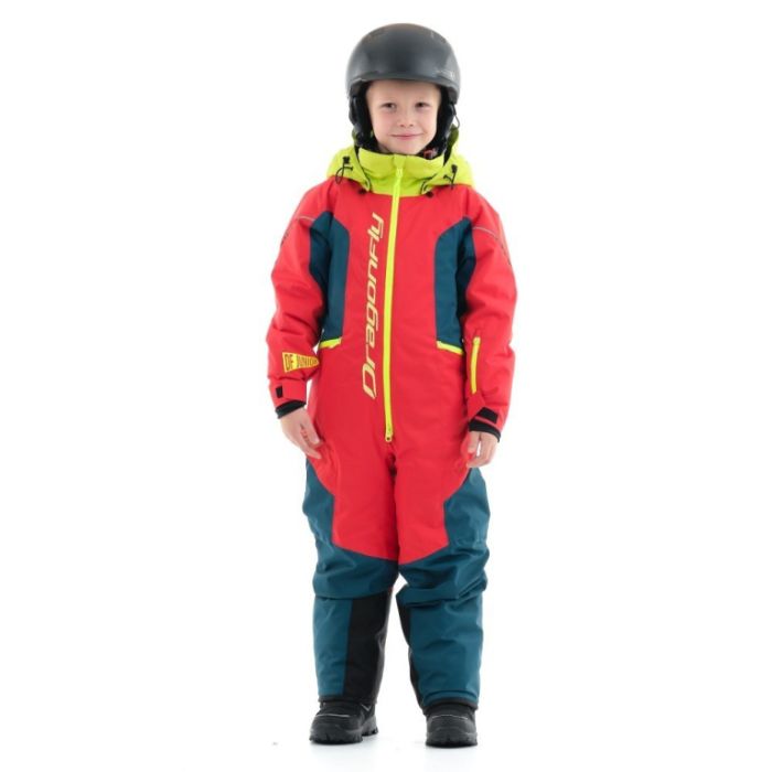 Зимний детскийи комбинезон Dragonfly Junior Gravity Red-Dark Ocean 2023