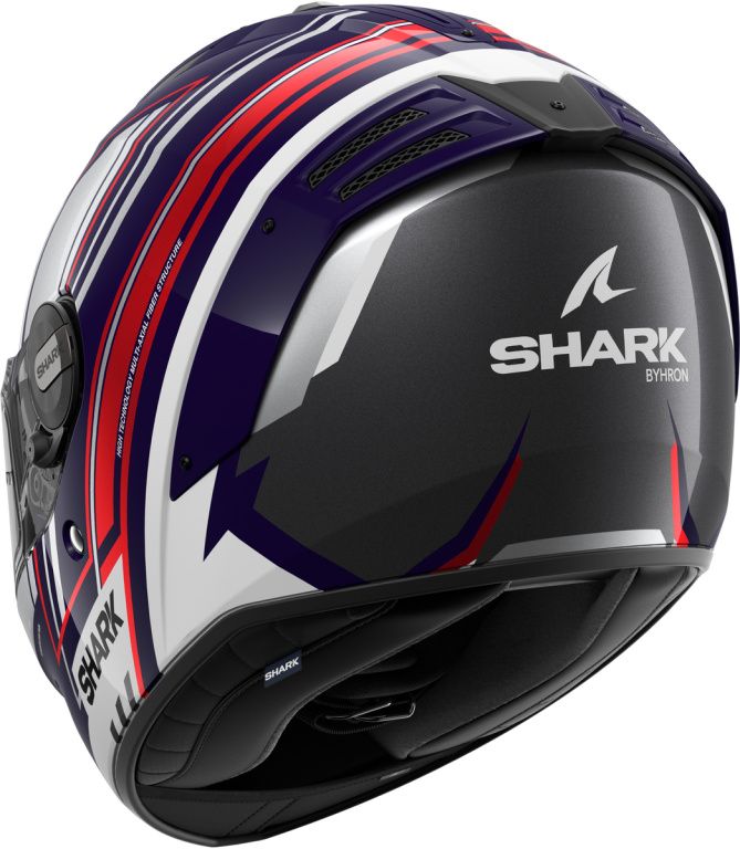 Мотошлем интеграл Shark Spartan RS BYRHON Blue/White/Chrome