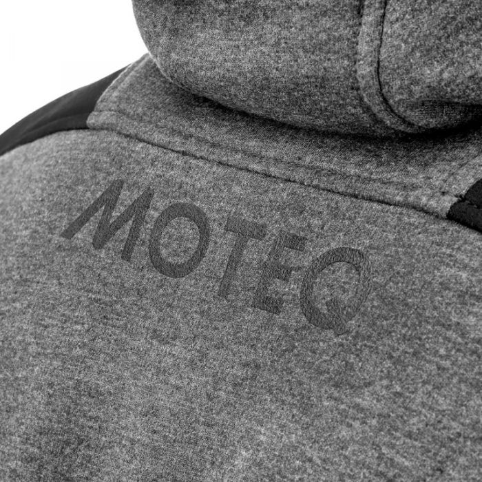 Текстильная кофта с капюшоном Moteq Perk, серый/черный