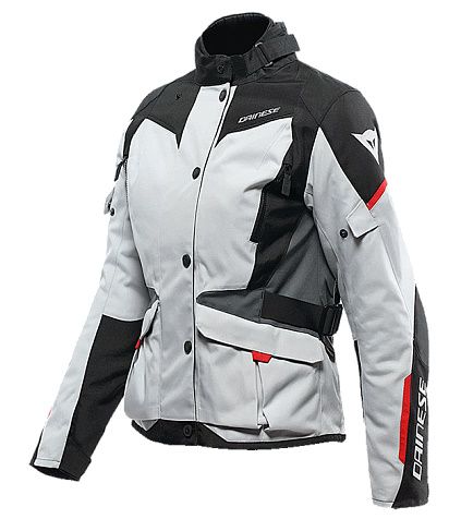 Куртка женcкая Dainese Tempest 3 D-DRY 45G Glacier-gray/blk/lava-red