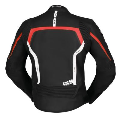 Мотокуртка кожаная IXS Sports Ld Jacket RS-600 1.0, Чёрный/Красный