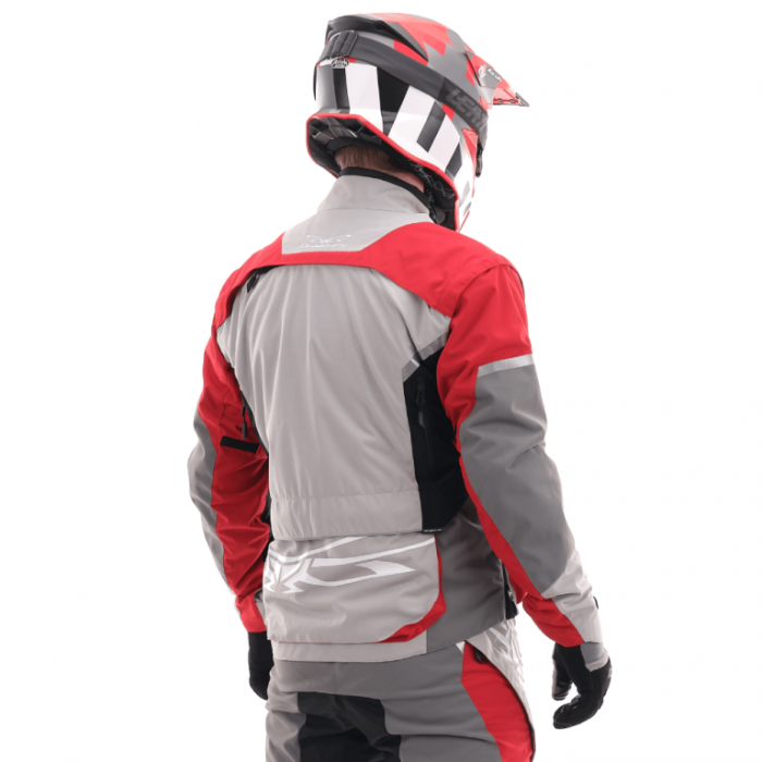 Куртка Эндуро Dragonfly Freeride Grey-Red 2020