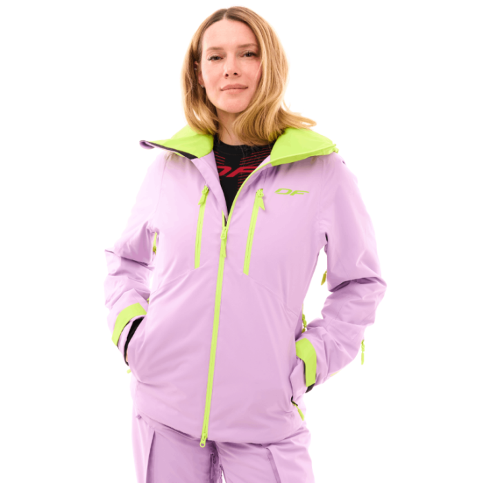 Куртка горнолыжная утепленная Dragonfly Gravity Woman Purple - Lime