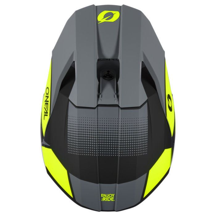 Шлем кроссовый O'NEAL 3Series Neon Vision V.24 серый/желтый