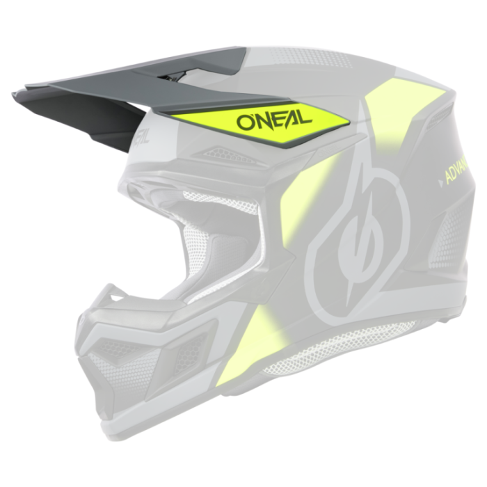Шлем кроссовый O'NEAL 3Series Neon Vision V.24 серый/желтый