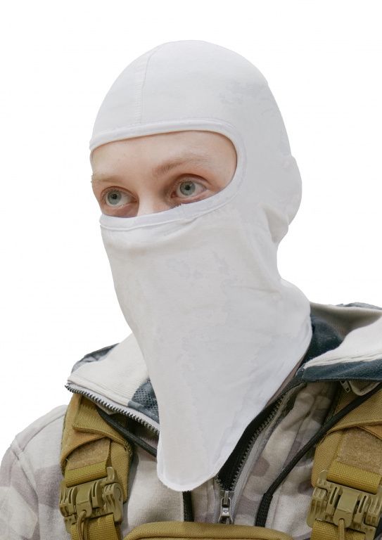 Подшлемник MotoLike Хлопок/Эластан Белый