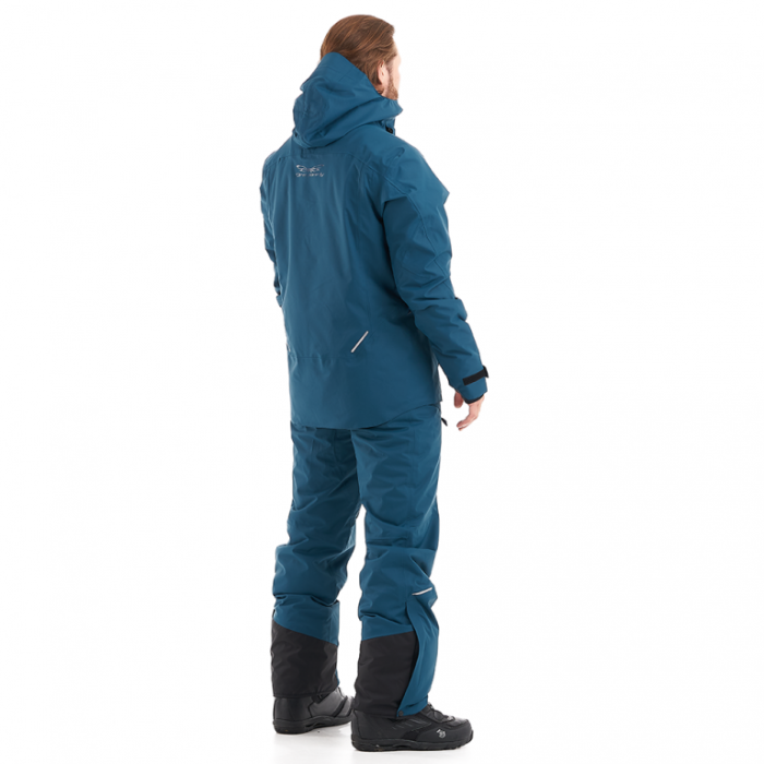 Куртка горнолыжная утепленная Dragonfly Gravity Premium Man Gray-Dark Ocean