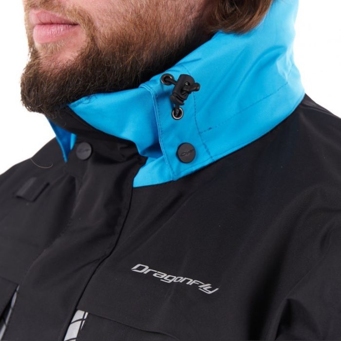 Мембранная куртка Dragonfly QUAD PRO Black - Blue 2023