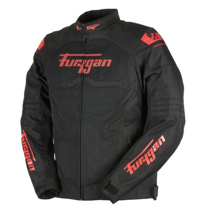 Мотокуртка FURYGAN ATOM VENTED EVO текстиль Черный/Красный