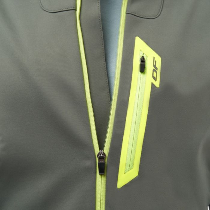 Куртка мужская с капюшоном Dragonfly Explorer 2.0 2024 Grey - Lemon