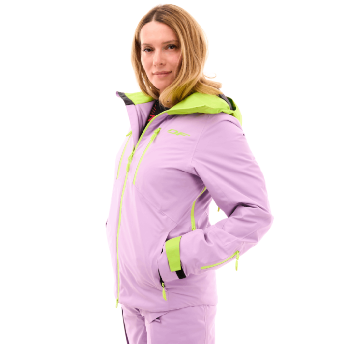Куртка горнолыжная утепленная Dragonfly Gravity Woman Purple - Lime