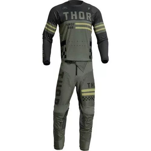 Комплект для мотокросса Replica Thor черный/хаки