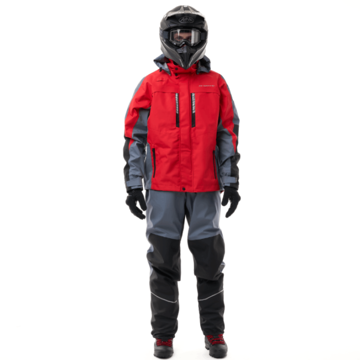 Мембранная куртка Dragonfly QUAD PRO Red - Grey 2024