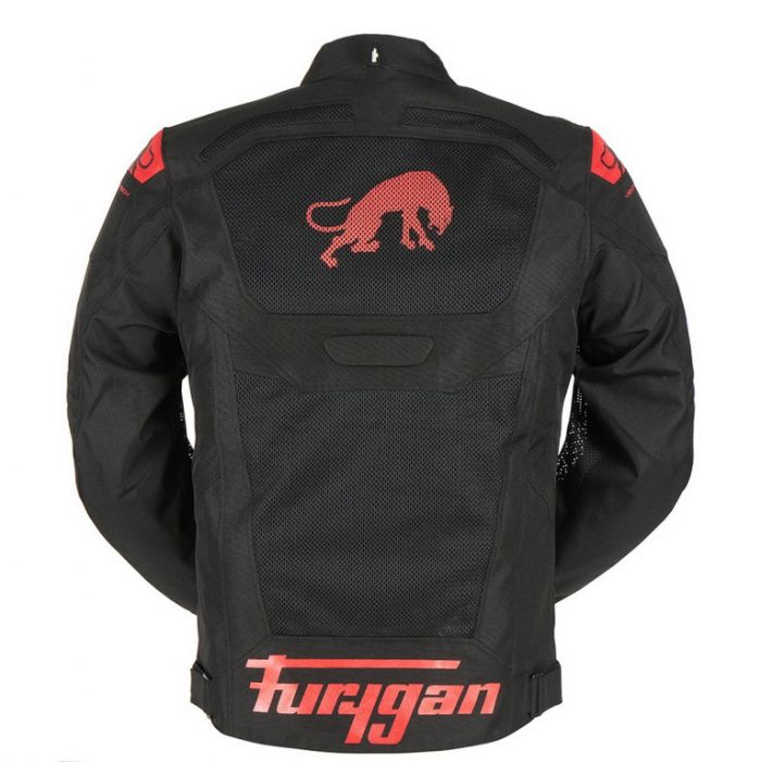 Мотокуртка FURYGAN ATOM VENTED EVO текстиль Черный/Красный