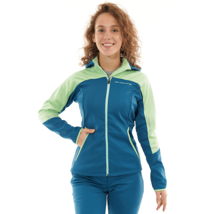 Куртка с капюшоном Dragonfly EXPLORER 2.0 Woman Green 2024