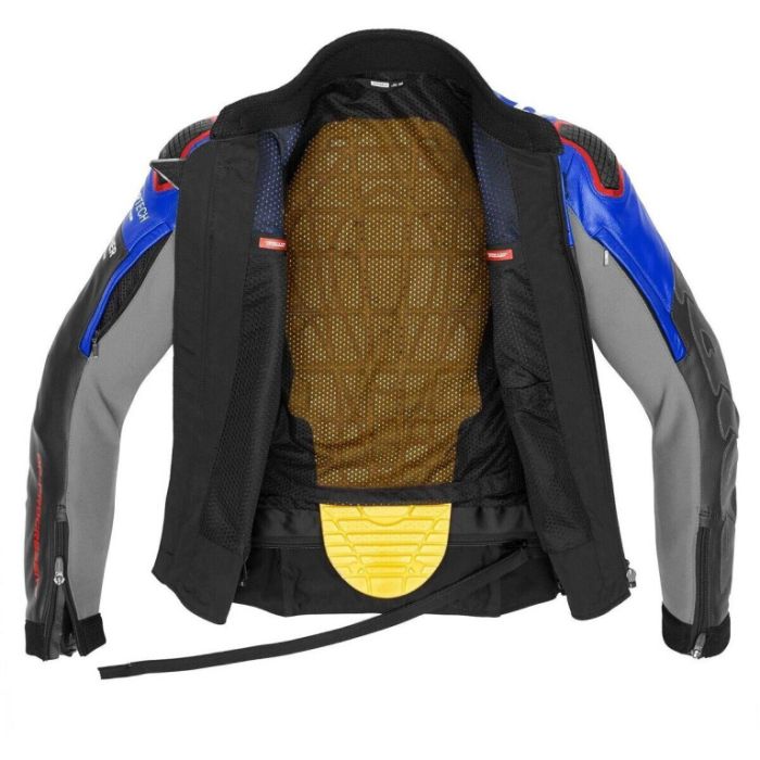 Куртка SPIDI DP PROGRESSIVE LEATHER Black/Red/Blue