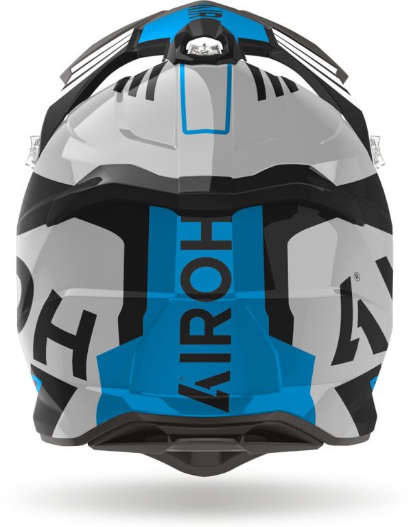 Шлем кроссовый Airoh Strycker Brave Blue/grey Gloss