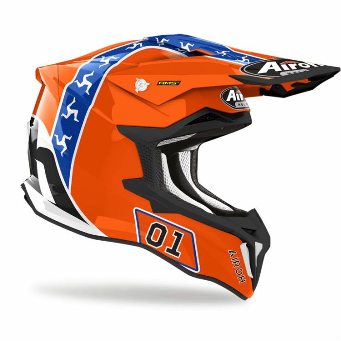 Мотошлем Airoh STRYCKER HAZZARD GLOSS