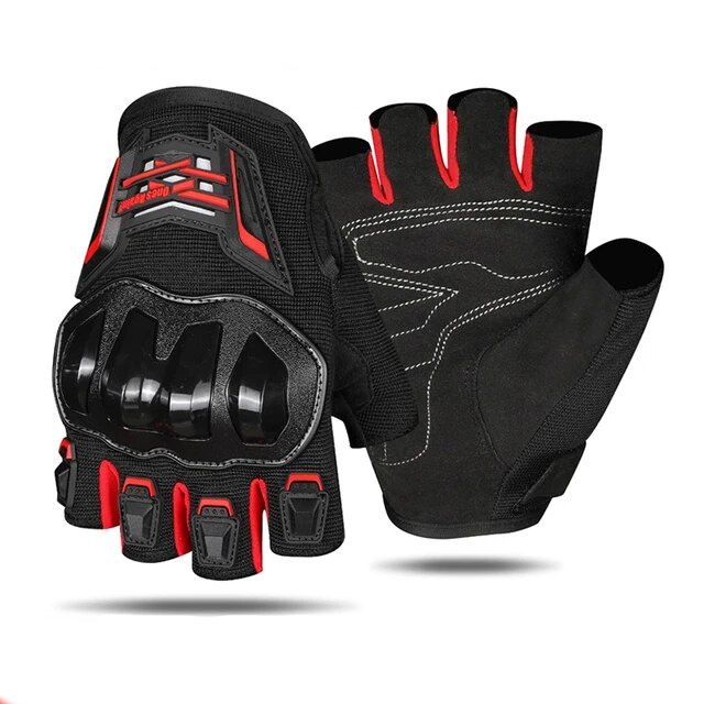 Перчатки Ones Again Half Finger MG-14D, black-red