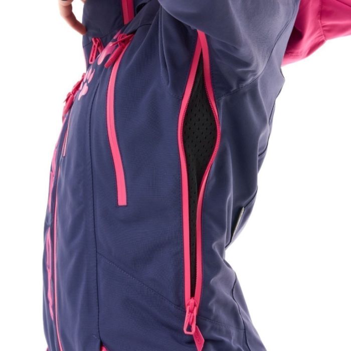 Снегоходный Утепленный комбинезон Dragonfly Extreme Woman Dark Blue - Pink Cat