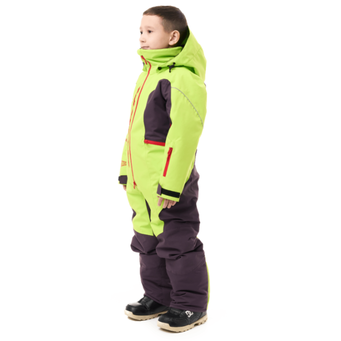 Зимний утепленный комбинезон Dragonfly GRAVITY Junior Lime - Plum